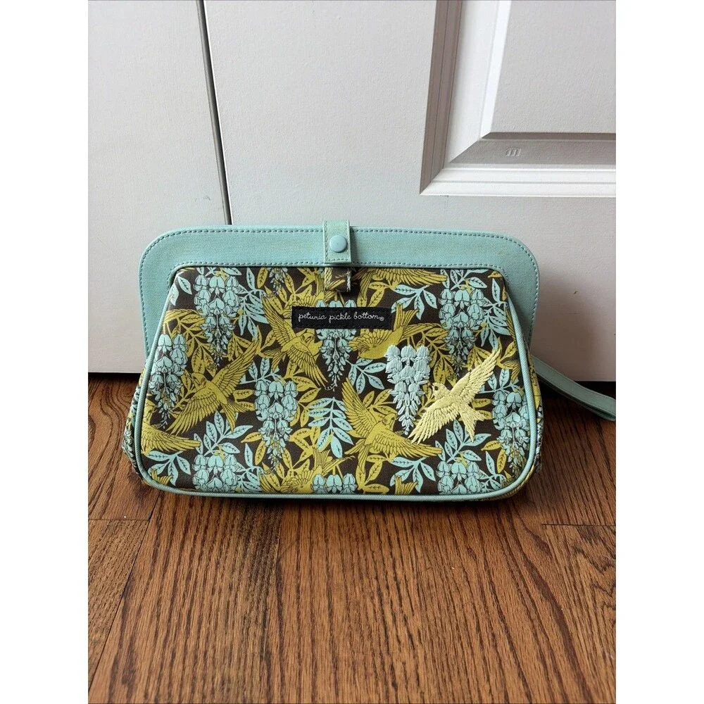 Petunia Pickle Bottom Diaper bag Wristlet With Changing Pad